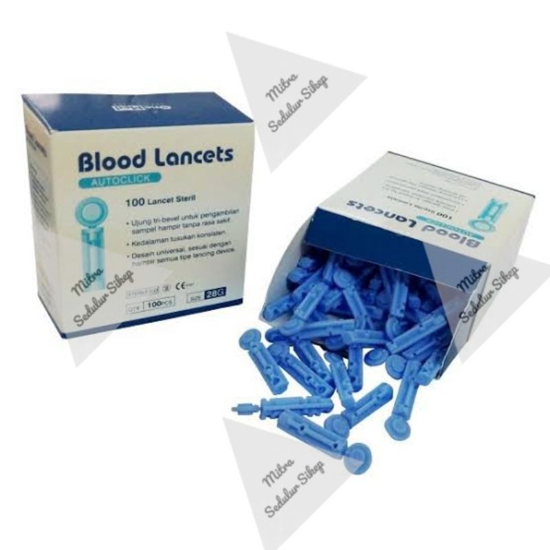 Blood Lancets 28G Onemed Jarum Lancet