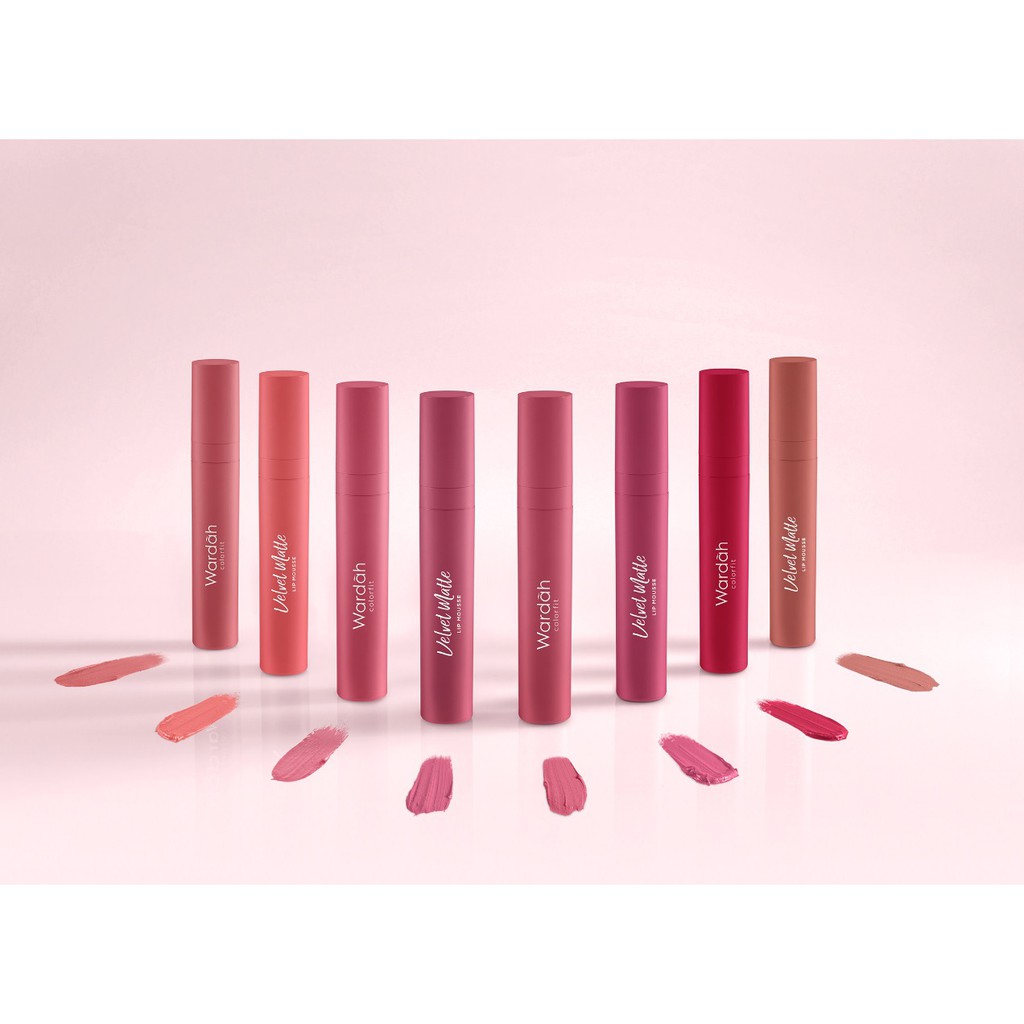 Wardah Colorfit Velvet Matte Lip Mousse ready no.1-8