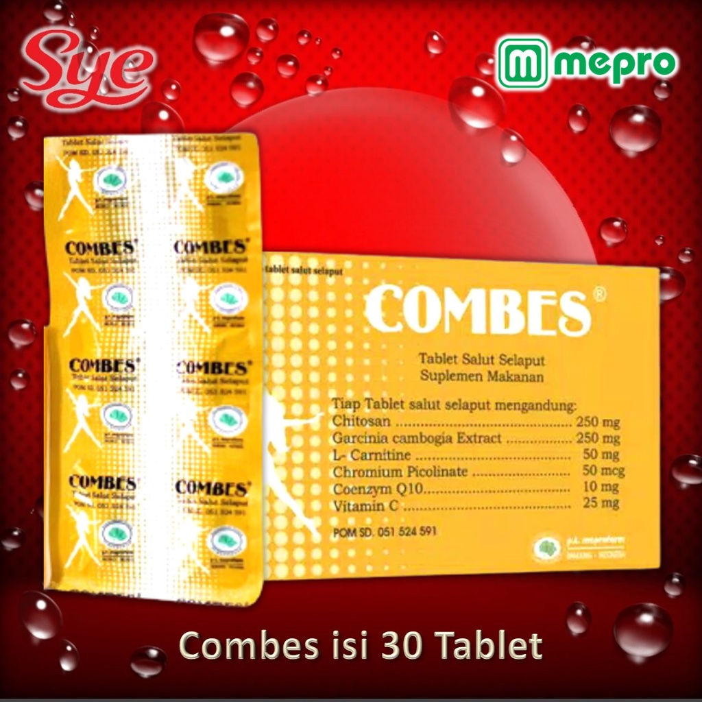 BPOM COMBES OBAT PELANGSING ISI 30 TABLET / OBAT DIET / SYE