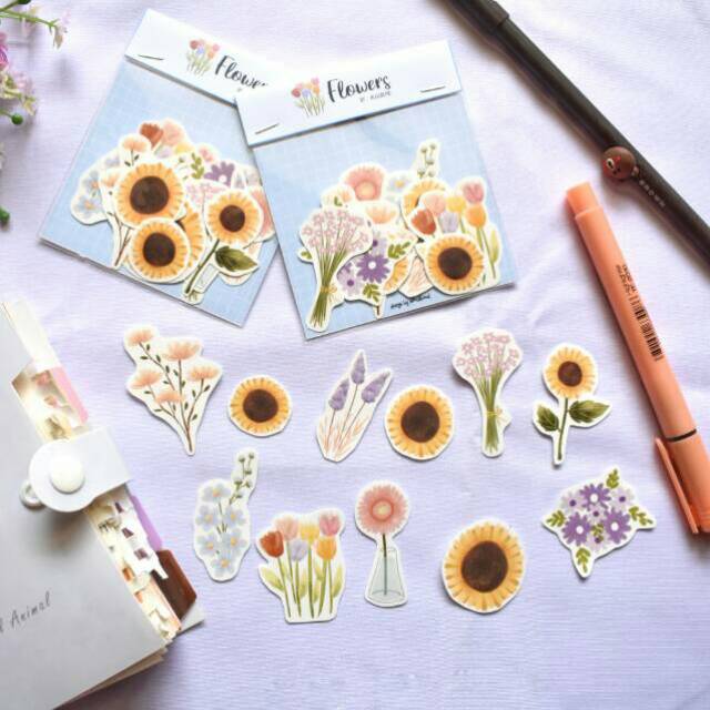 

Stiker Bunga / Flowers Sticker Pack / Stiker Bunga Cantik Lucu