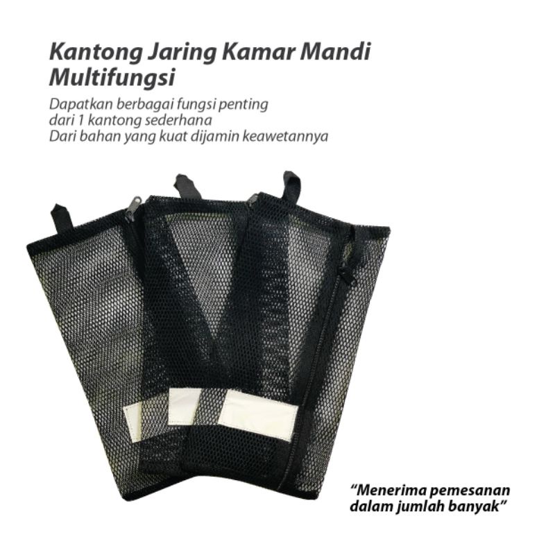 Tas Jala Tas Jaring Sandal Gunung Jaring Sepatu Pria Jaring Sabun Kantong Kamar Mandi Multifungsi