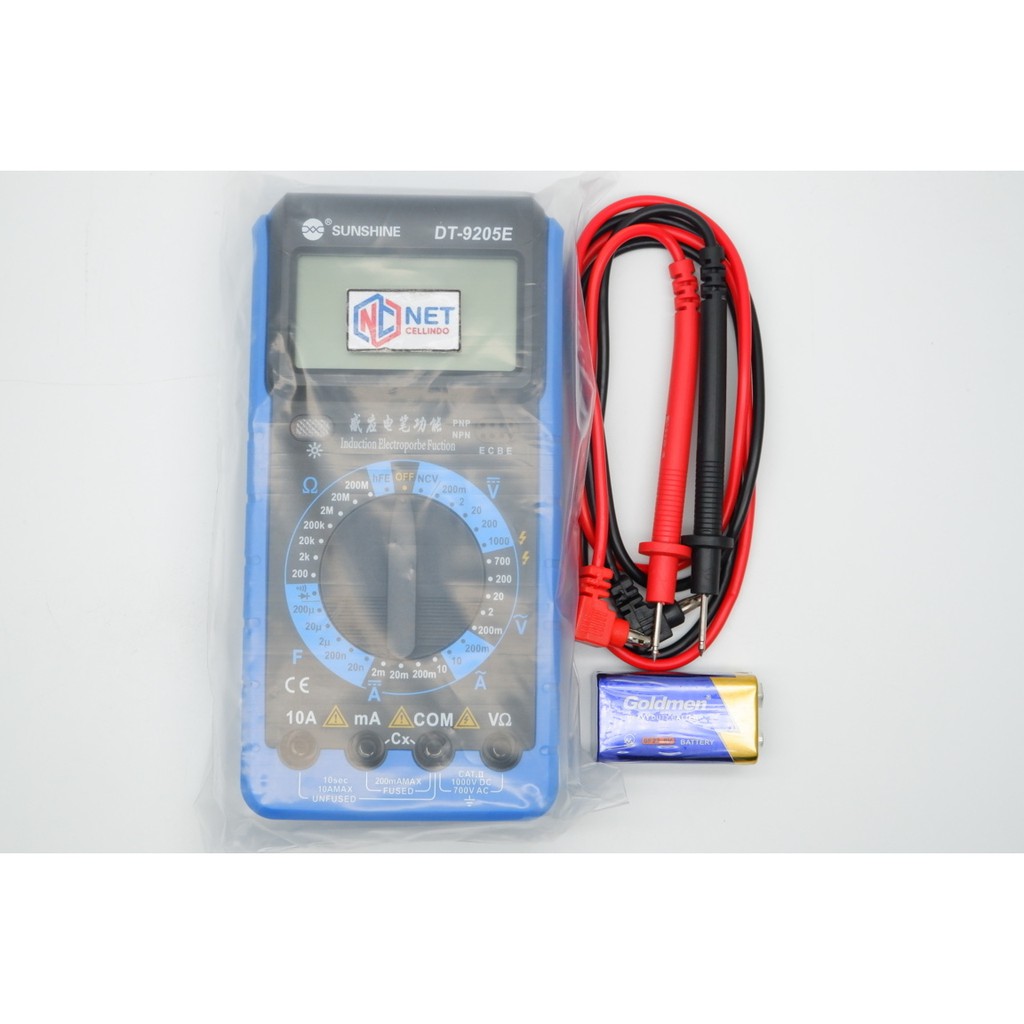 TOOLS MULTI TESTER / MULTITESTER DIGITAL SUNSHINE DT9205E / SS DT9205E