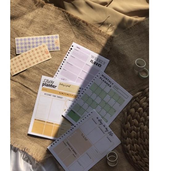 

READY!! Weekly Planner / Daily Planner / Study Planner / Monthly Planner Loose Leaf A5 B5 / Loose Leaf Binder