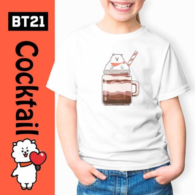 Cocktail BT 21 kaos oblong pria wanita anak couple family custom