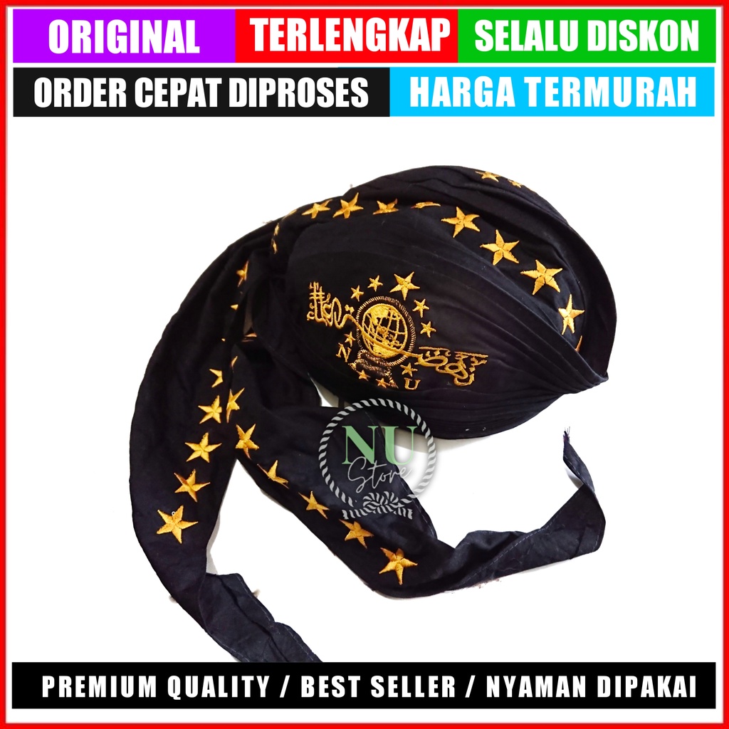 Blangkon Bordir NU / Blangkon Nahdlatul Ulama / Blangkon Jawa NU / Blangkon Gus Miftah NU