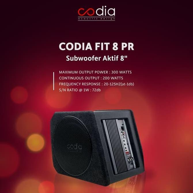 CODIA Acoustic - FIT 200D Subwoofer Aktif 8" .