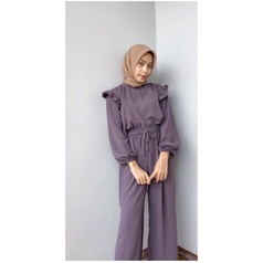 PREMIUM RUBY SET SETELAN KULOT CRINKLE PAKAIAN WANITA / KRINKEL OOTD KEKINIAN// SETELAN TERLARIS