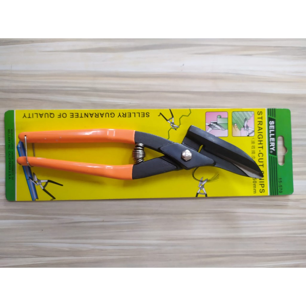 Sellery Straight Cut Snips 15-570 - Gunting Plat Sellery - Gunting Seng