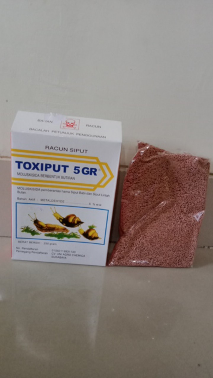 Toxiput 5 Gr, Racun Siput Bekicot, 250 Gram