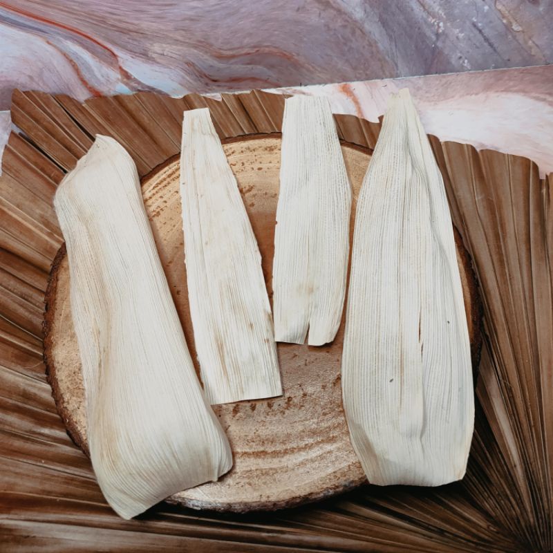 

klobot jagung kering isi 10lembar / kelobot kulit jagung kering /Corn husks