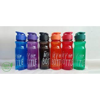 Botol Minum Transparan Bpa Free / My Bottle Versi Klip / Botol Minum My Bottle