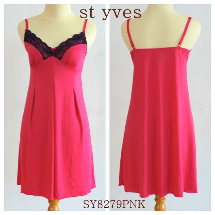 ST YVES LINGERIE, SLEEPWEAR, BAHANLEMBUT, ADEM, SY8279PNK