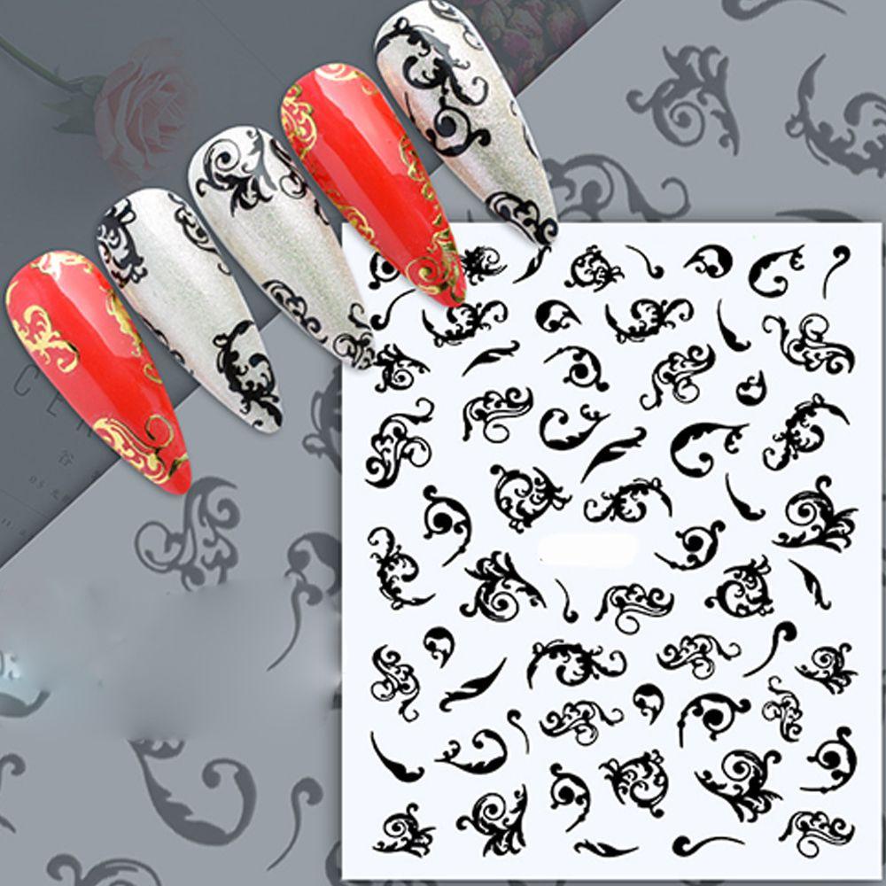 Preva 1lembar Stiker Nail Art Perlengkapan Kuku Perekat Diri Manicure Decor Nail Perhiasan Aksesoris