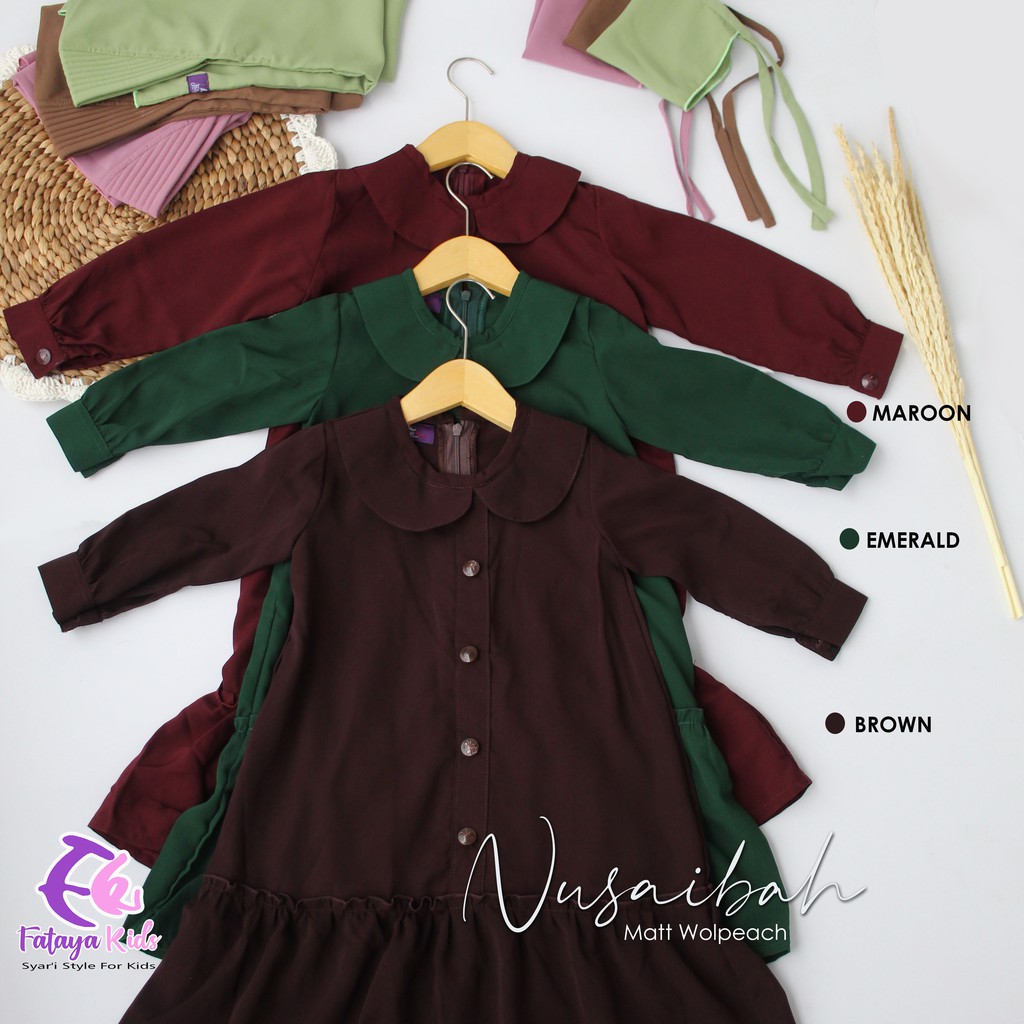 Fataya hijab Set Gamis anak Nusaibah Fataya Kid