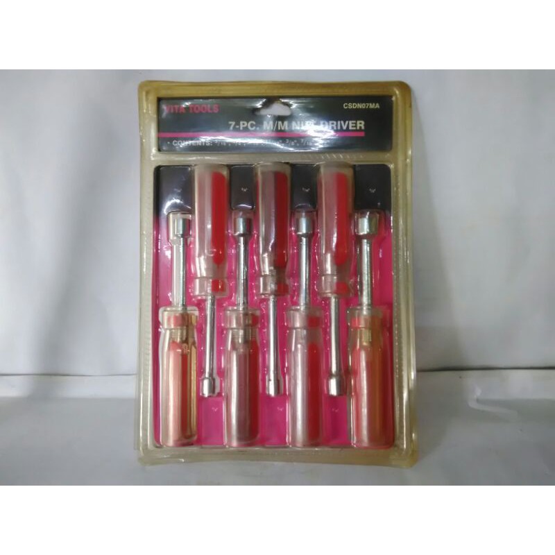 Obeng Sok Sock Obeng Ukuran Inchi Set 7 pcs.