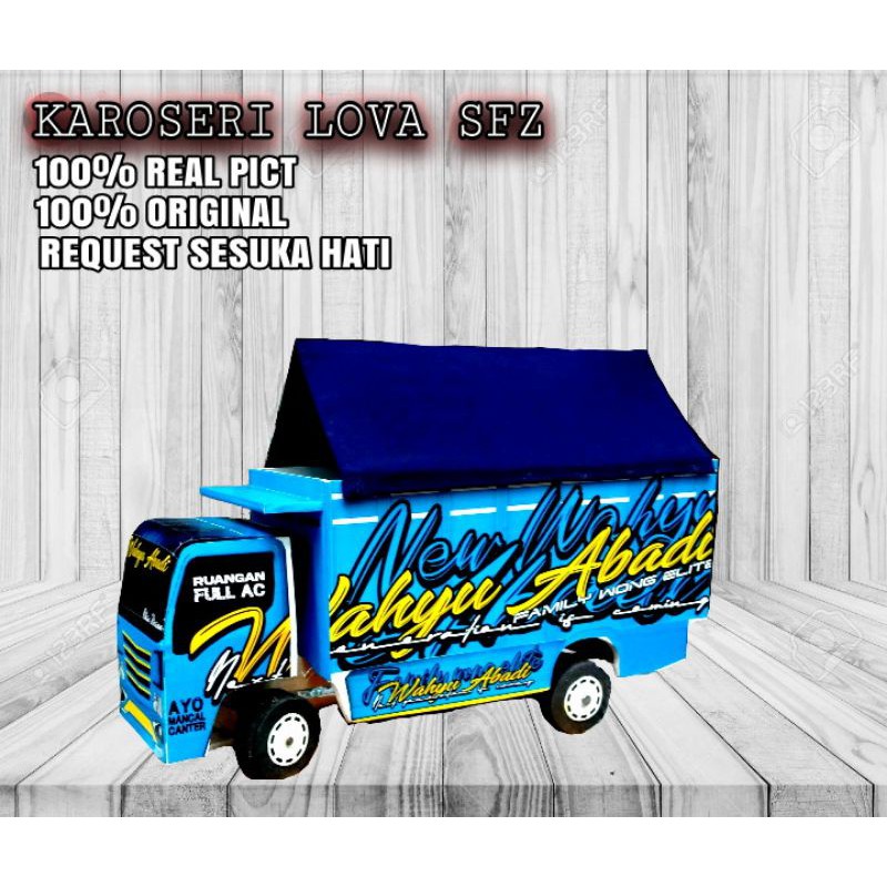 WAHYU ABADI II (42×14×20) MINIATUR TRUCK OLENG FINISHING FULL STICKER