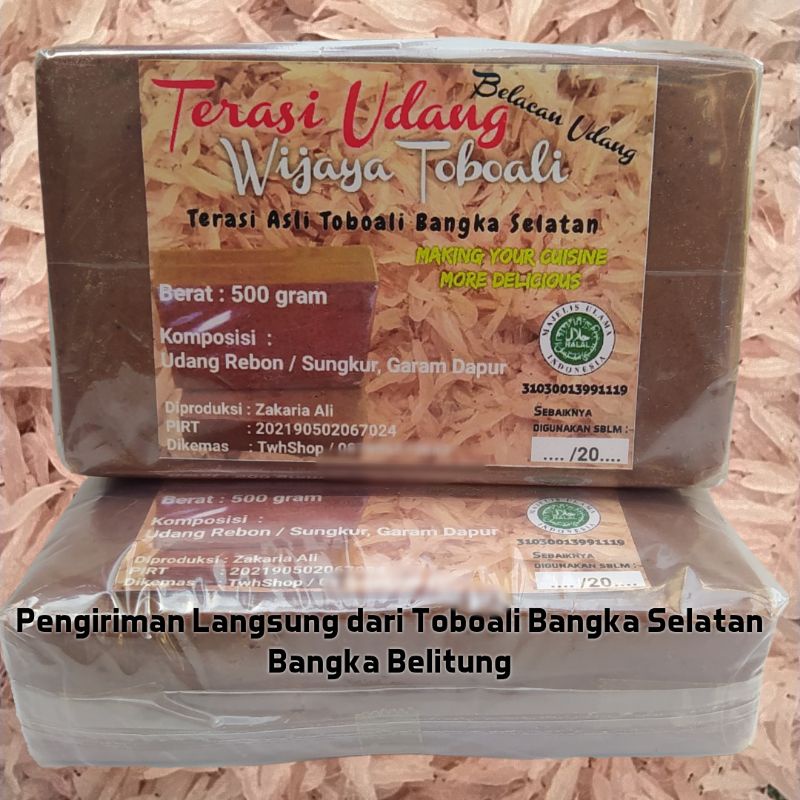 

Terasi Udang Super Wijaya Toboali Bangka 500 gram