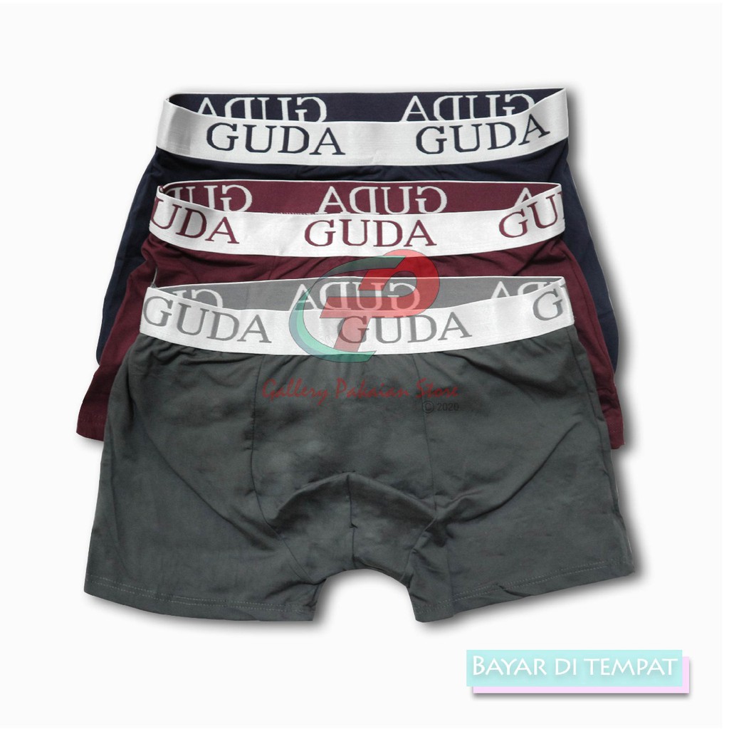 CELANA DALAM BOXER PRIA GUDA IMPORT MULTI WARNA SIZE M.L.XL TERMURAH