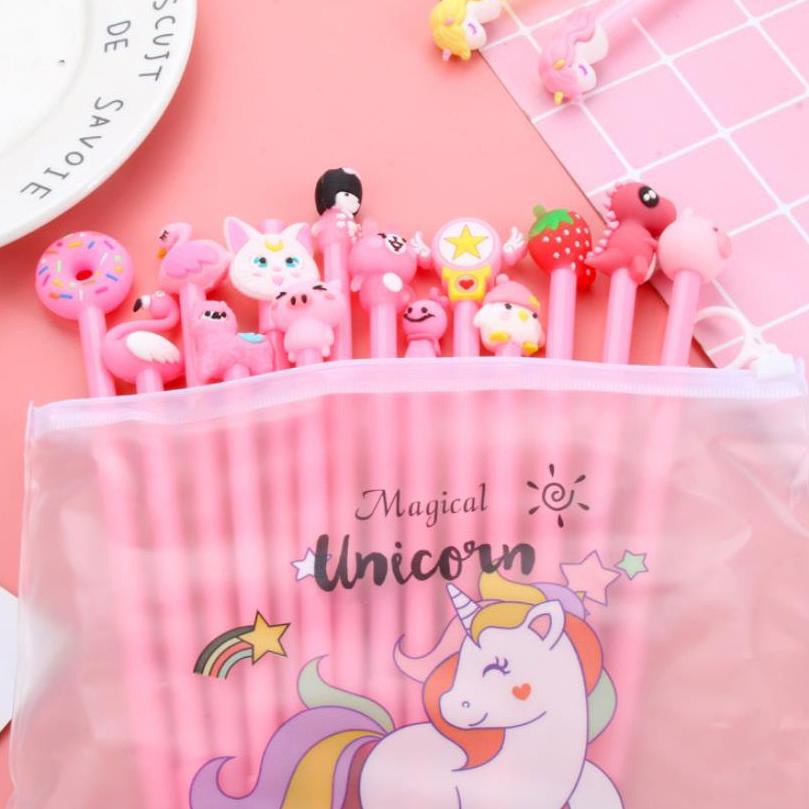 

Hot Surprise 1 LUSIN ( 12 BIJI ) PULPEN GEL MOTIF FREE TEMPAT PENSIL TRANSPARAN UNICORN QQ28