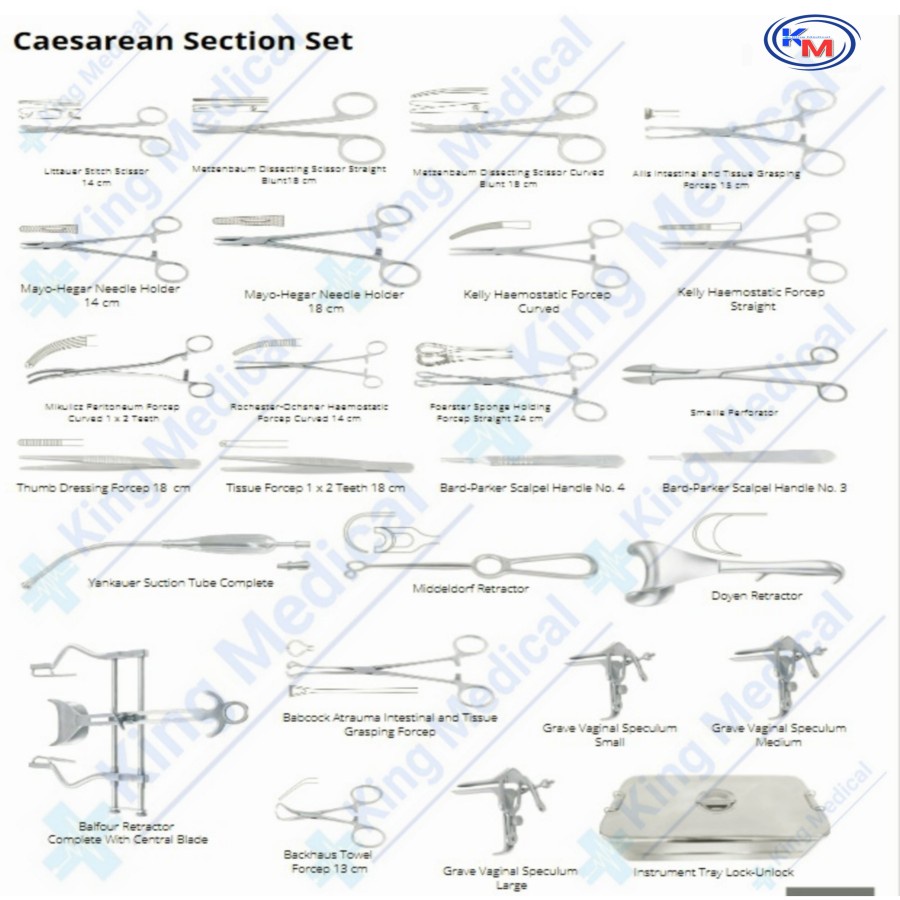 Sectio Cesarean Instrument Set /Set Instrument Caesar/Caesarean Set