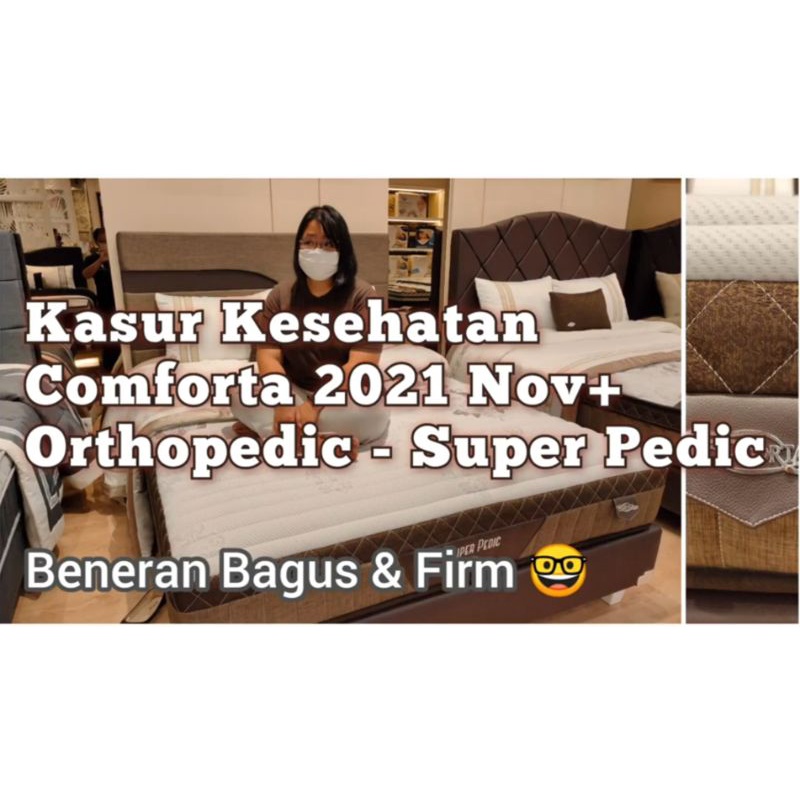 New Comforta Super Pedic 160 180 x 200 kasur spring bed orthopedic bergaransi resmi supper padat dan