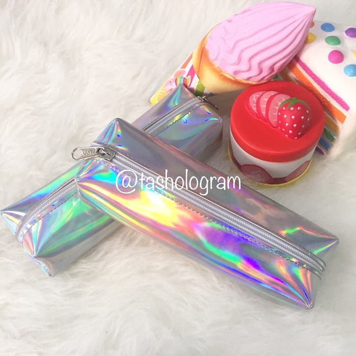 

kotak pensil hologram / Pencil case hologram /tempat pensil hologram