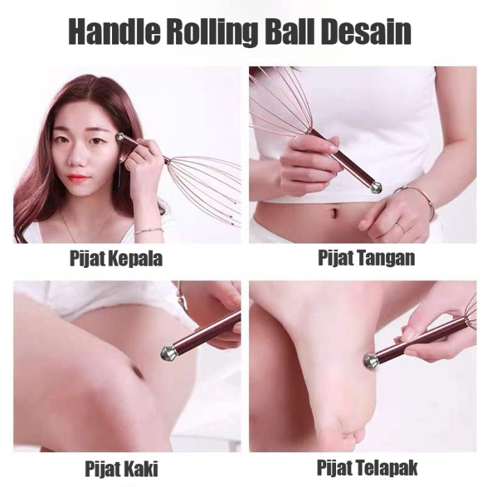 Alat Pijat Kepala Akupuntur 12 Titik Head Massager / Alat Pijat Kepala / Alat Pijat Kepala Refleksi / Bokoma / Bokoma Alat Pijat Kepala / Bokoma Original / Bokoma Stainless / Bokoma Pijat / Bokoma Ori / Alat Pijat Kepala Bokoma Massage Tanpa Listrik