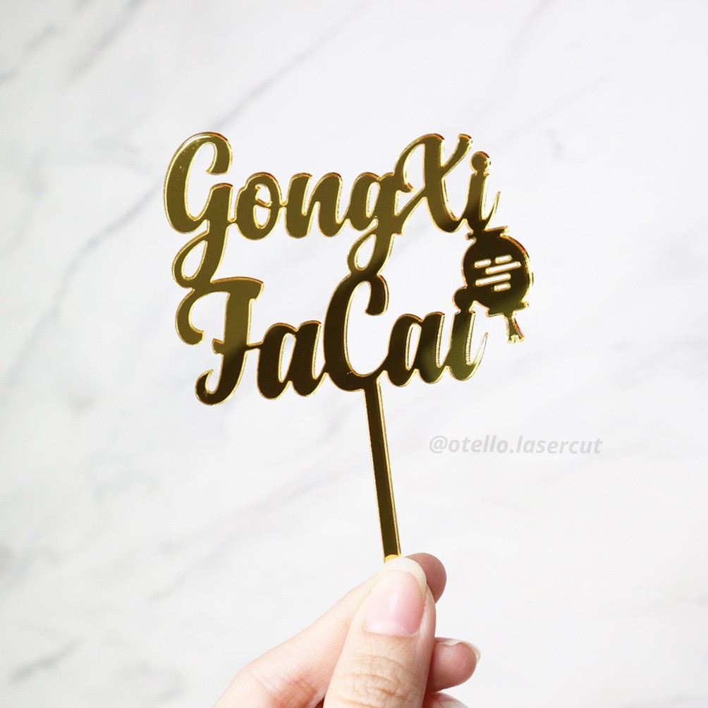 Cupcake Topper Imlek Mini Sincia Caketopper Kue Hiasan Chinese New Year Dekorasi Cake Topper Akrilik