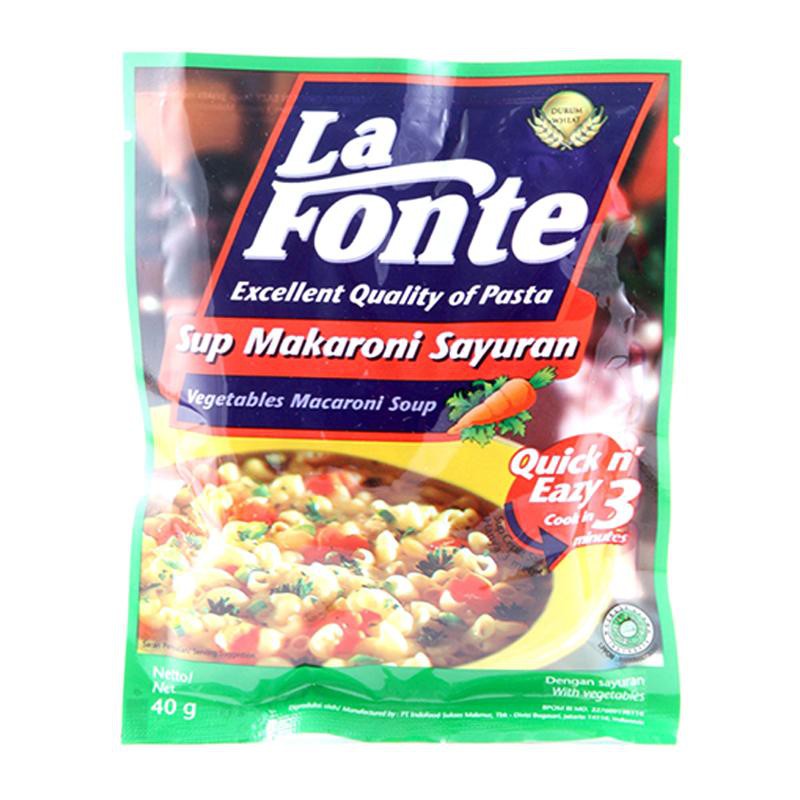 

La Fonte Sup Macaroni Sayuran 40G