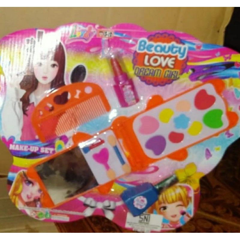 Mainan Anak-Anak Perempuan / Wanita Mainan Anak Make Up Beuty Dandan Love Mainan Edukasi Anak