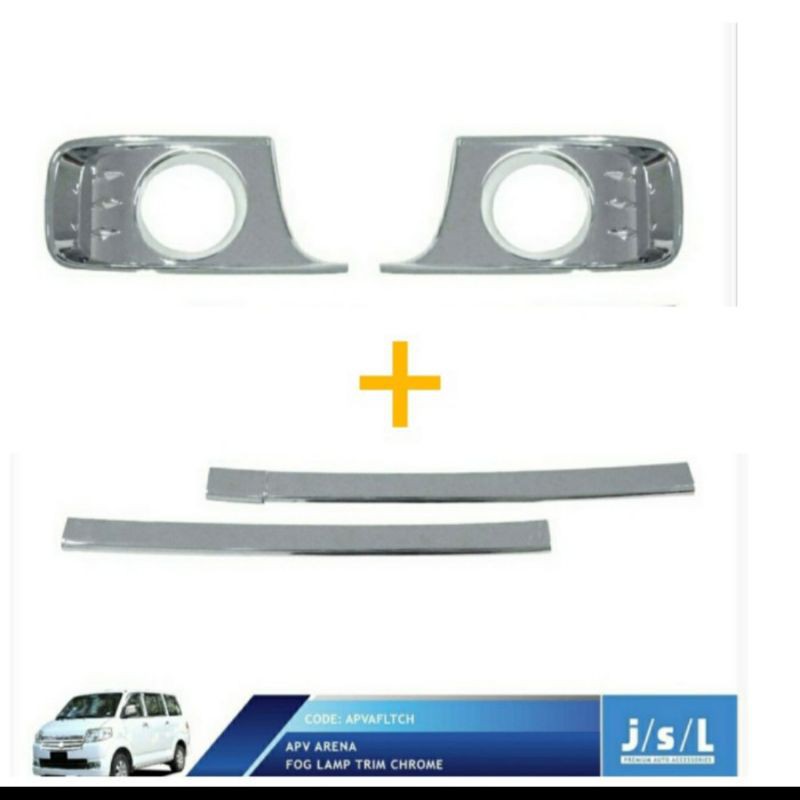 paket ring foglamp + list foglamp APV Arena chrome  jsl