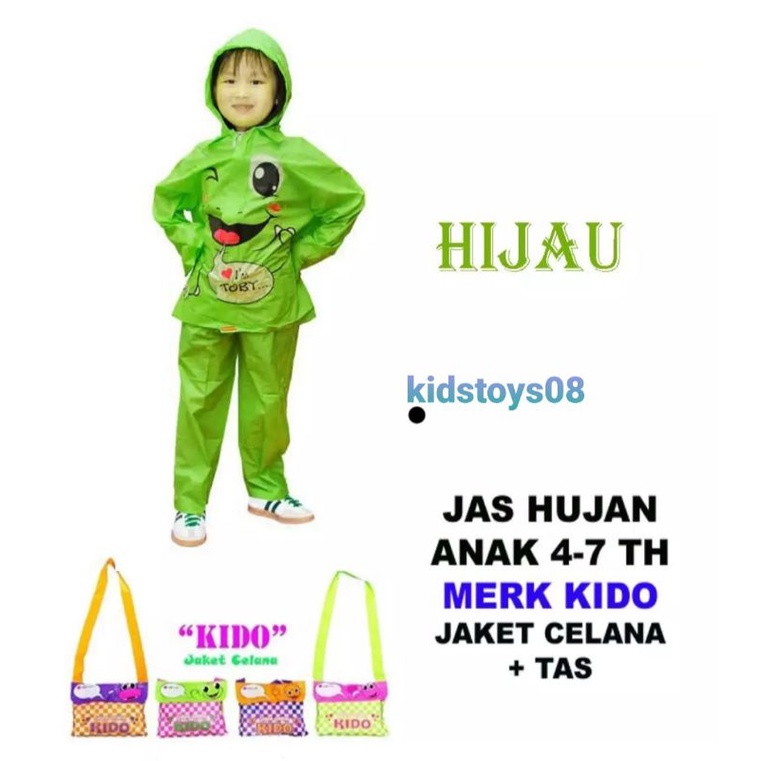 Jas Hujan Anak Perempuan 5-7 Tahun Mantel Hujan Anak