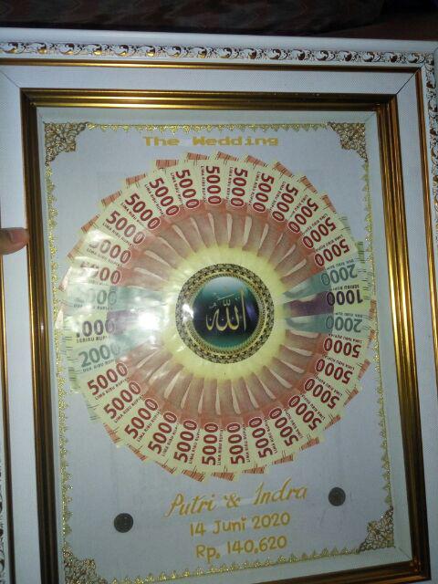 Mahar Nikah Uang Kuno , Mahar Uang, Mahar Cikarang Bekasi, Seserahan Bingkai 3d 12r