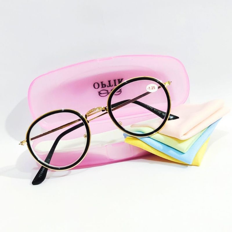 Kacamata Minus(-) Frame Oval Korean style pria dan wanita