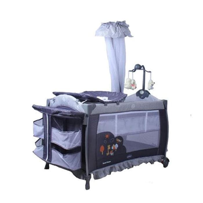 Pliko Baby Box Tempat Tidur Bayi Pliko Grey Green