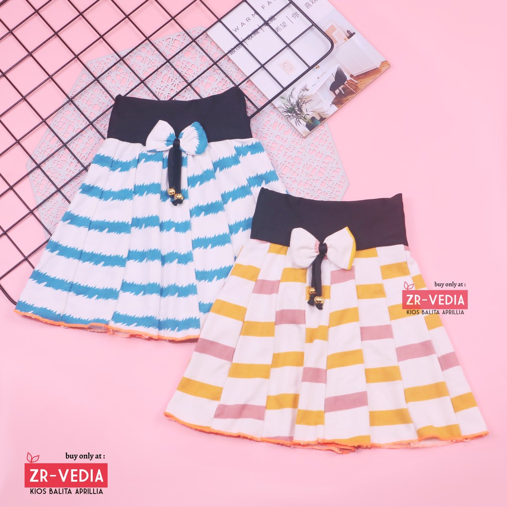 MOTIF Rok Pita Bianca uk 2-10 Tahun / Rok Motif Anak Perempuan Cewek Murah Skirt Bawahan Pendek Adem