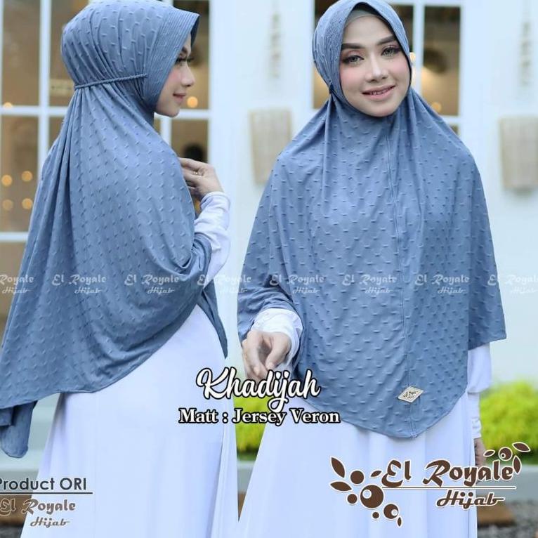 DIJAMIN ORIHIJAB EL ROYALE KHODIJAH XL/Hijab Jumbo Original El Royale/Hijab Premium Jumbo El Royale/