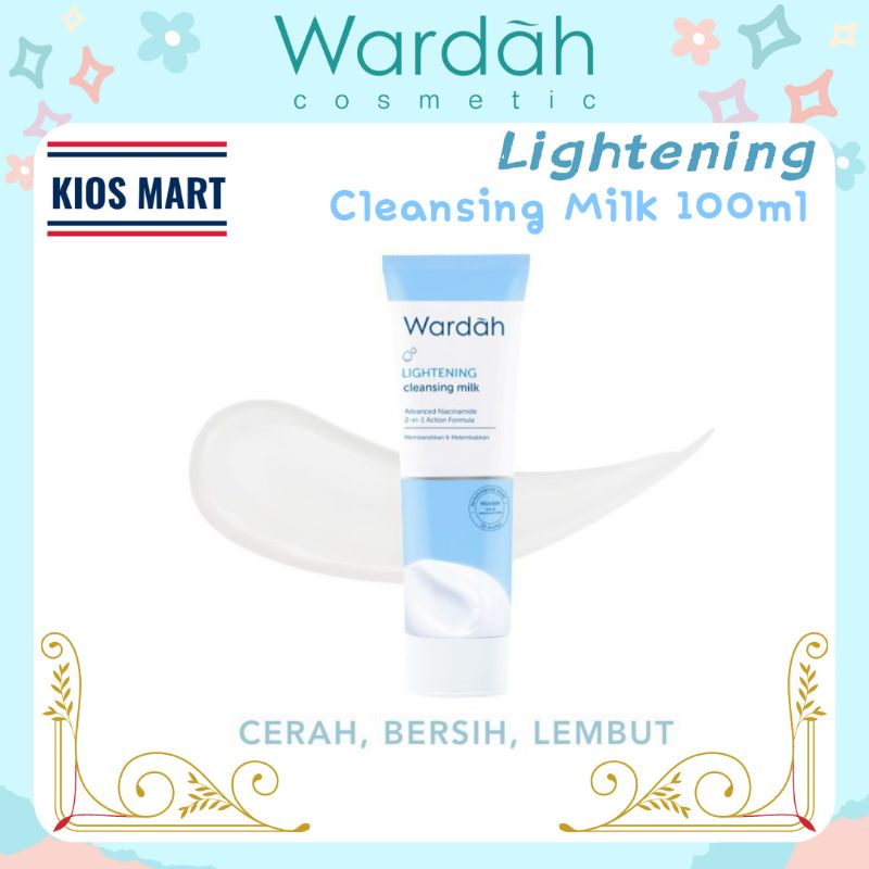 Wardah Lightening Cleansing Milk 100ml | Pembersih Wajah