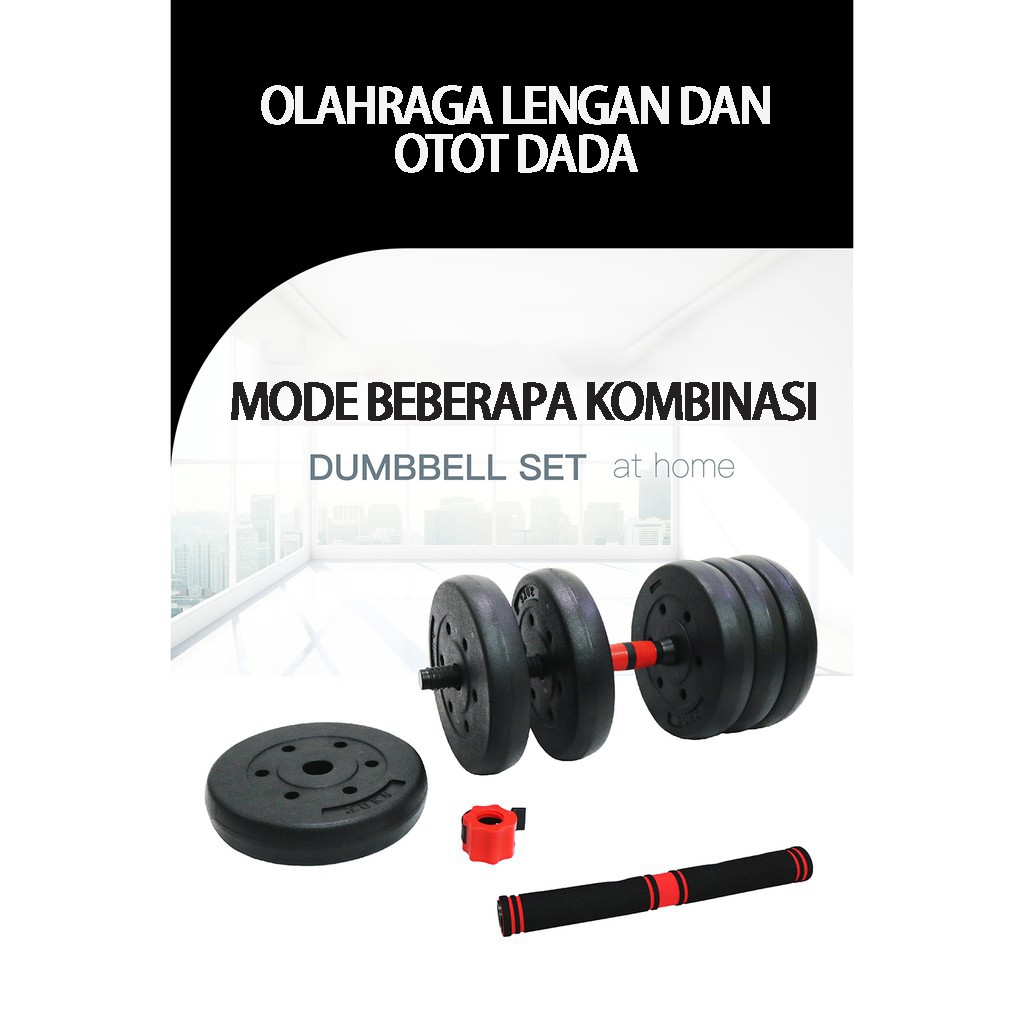 Dumbell set 10KG barbel 2 IN 1 adjustable dumbell