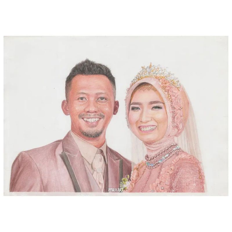 Sketsa wajah/Lukisan Wajah/Sketsa Realis/Kado Lukisan