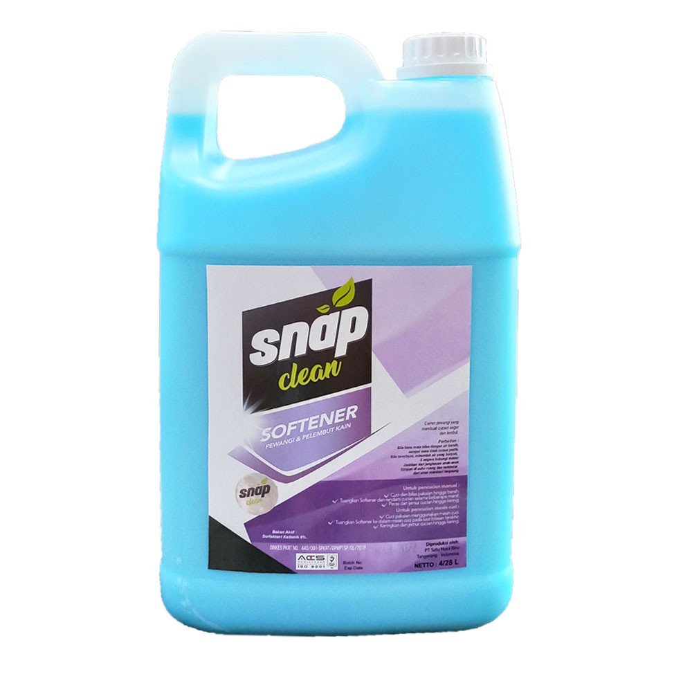 Softener Pewangi Pelembut Pakaian Snap Clean 4 Liter