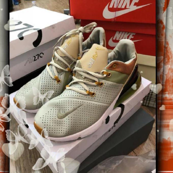 Kualitas Terbaik Sepatu Nike - Sepatu Cowok - Sepatu Sekolah - Air Max 270 Leather // K DISKON