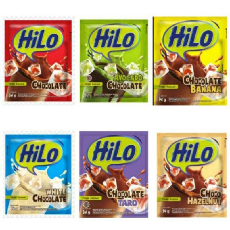 

Susu Hilo Minuman Tinggi Kalsium Kemasan 10 Sachet / Renceng / Renteng Coklat Taro White Thai Tea Hazelnut