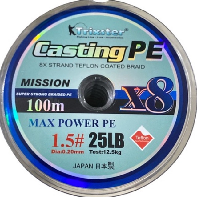 Senar Pancing PE Teflon X8 Trixster Casting  Connecting
