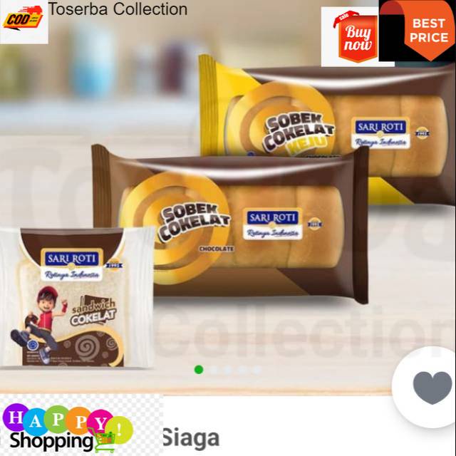 

Toserba Collection Roti Sari Roti Sari roti paket siaga Bandung - Cimahi