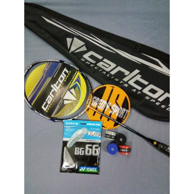 Raket Carlton Superlite 800 R dan Senar Yonex BG 66 Original Terbaik