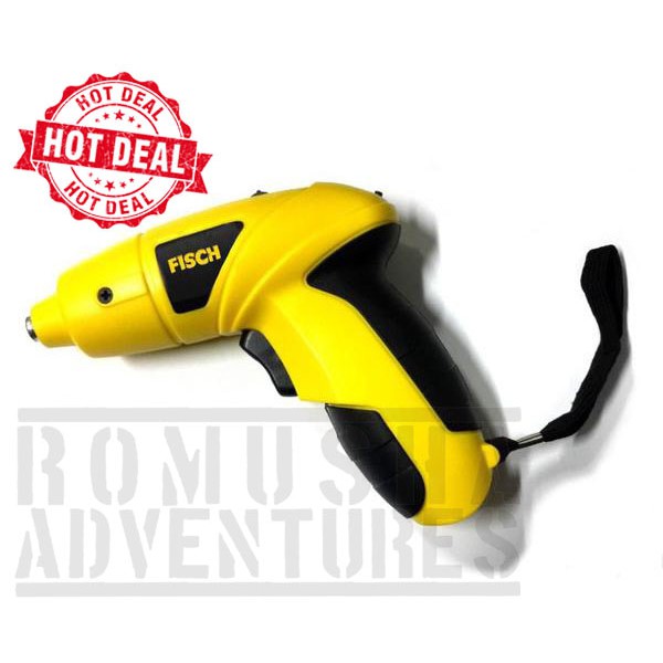 FISCH CORDLESS SCREWDRIVER / ALAT MESIN OBENG BOR PORTABLE TS 601200