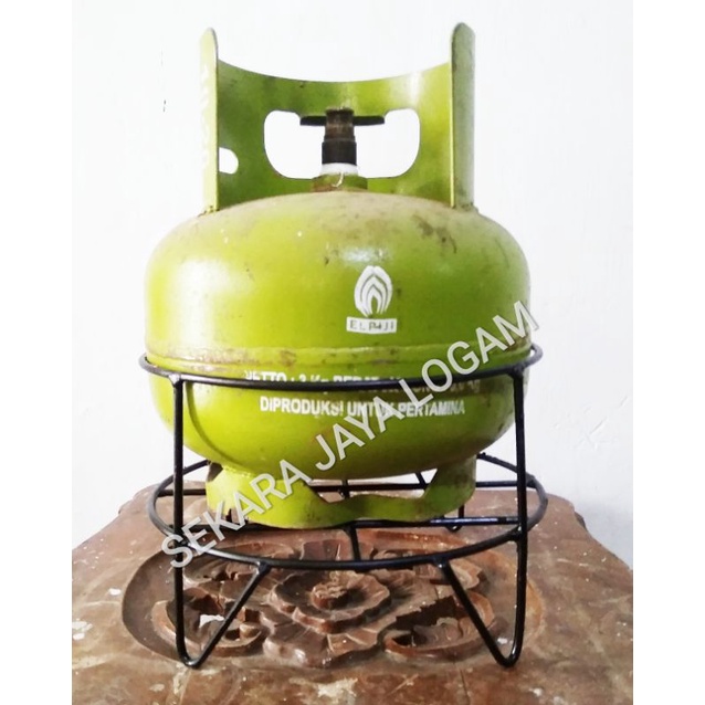 tatakan/ rak tabung gas 3kg, tempat gas melon, tatakan gas 3kg