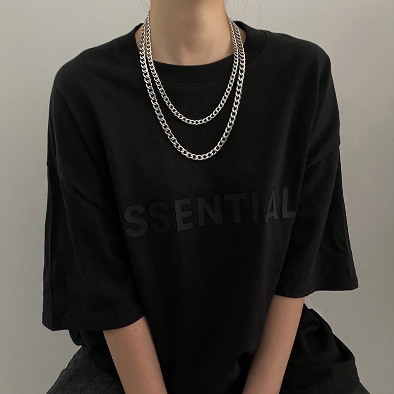 Titanium Steel Necklace Accessories Hip Hop Jump Di Clavicle Chain