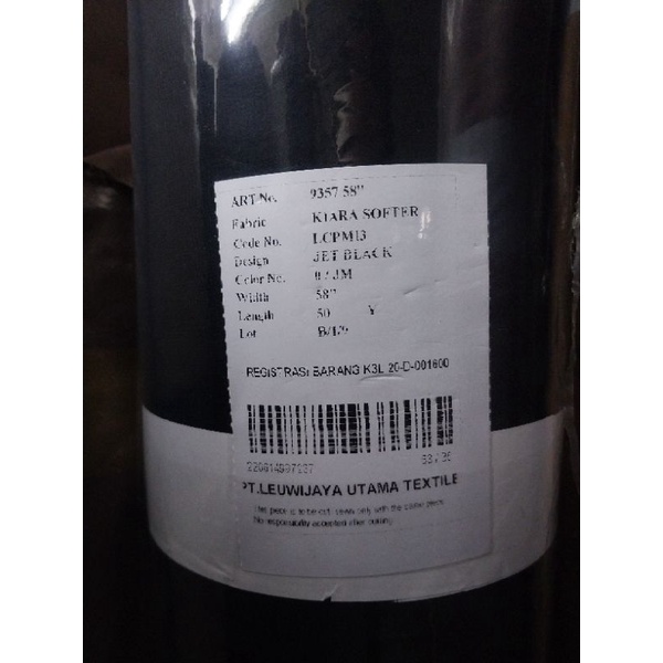 Bahan kain Jetblack KIARA SOFTER atau MTA jetblack Bahan abaya gamis